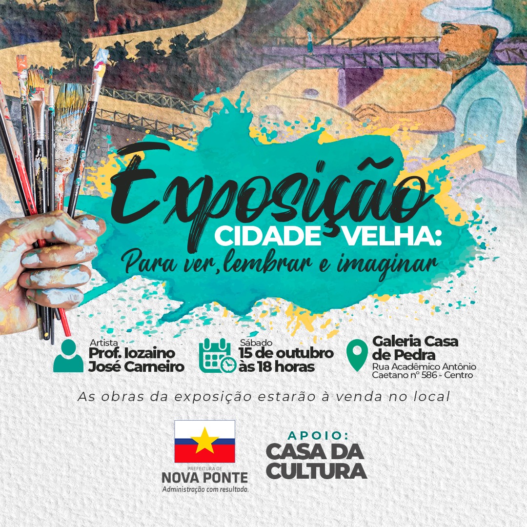 Esse é um convite para você prestigiar a Exposição: Cidade Velha: para ver, lembrar e imaginar, de autoria do Professor Iozaino José Carneiro.